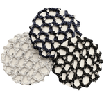 Crocheted Hair Bun Net - with Diamantes
