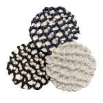 Crocheted Hair Bun Net - with Pearls
