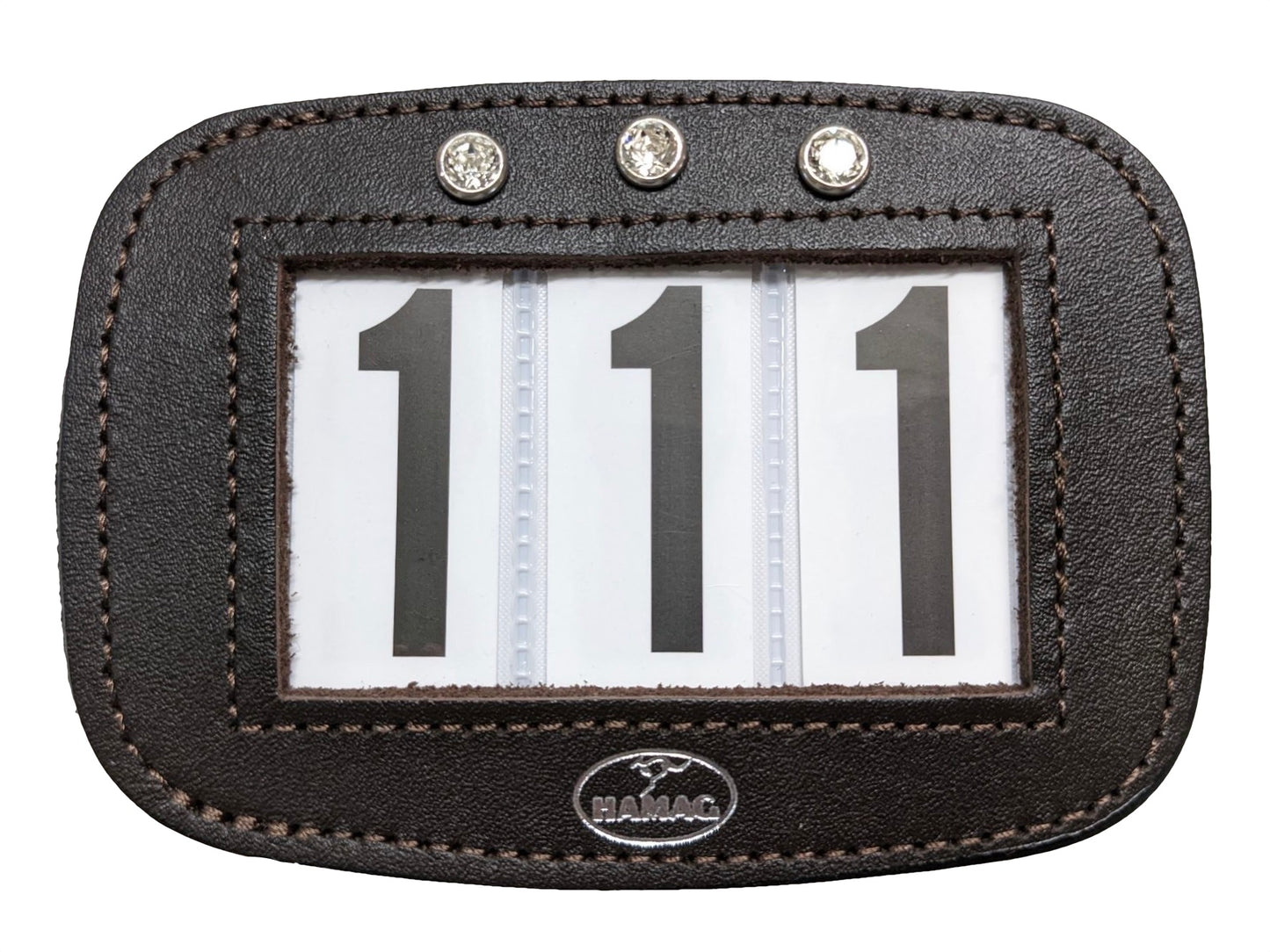 Hamag™ Leather Saddle Cloth Number Holders (Pair)