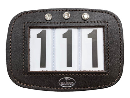 Hamag™ Leather Saddle Cloth Number Holders (Pair)