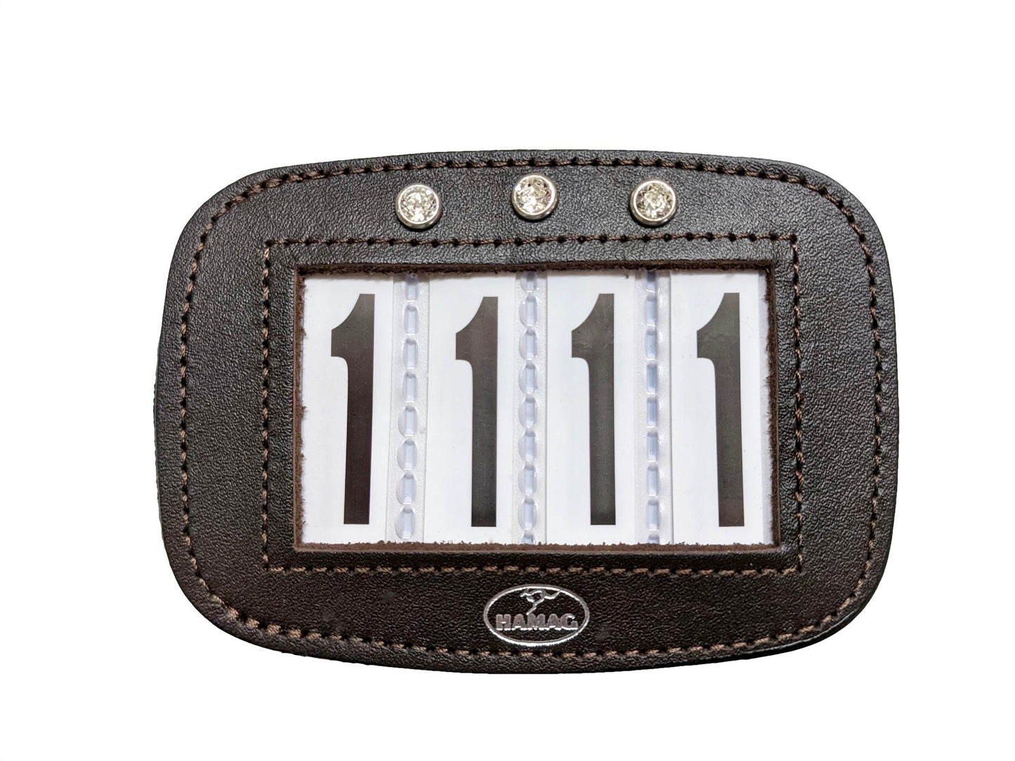 Hamag™ Leather Bridle Number Holders (Pair)