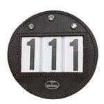 Hamag™ Leather Saddle Cloth Number Holders (Pair) - Round