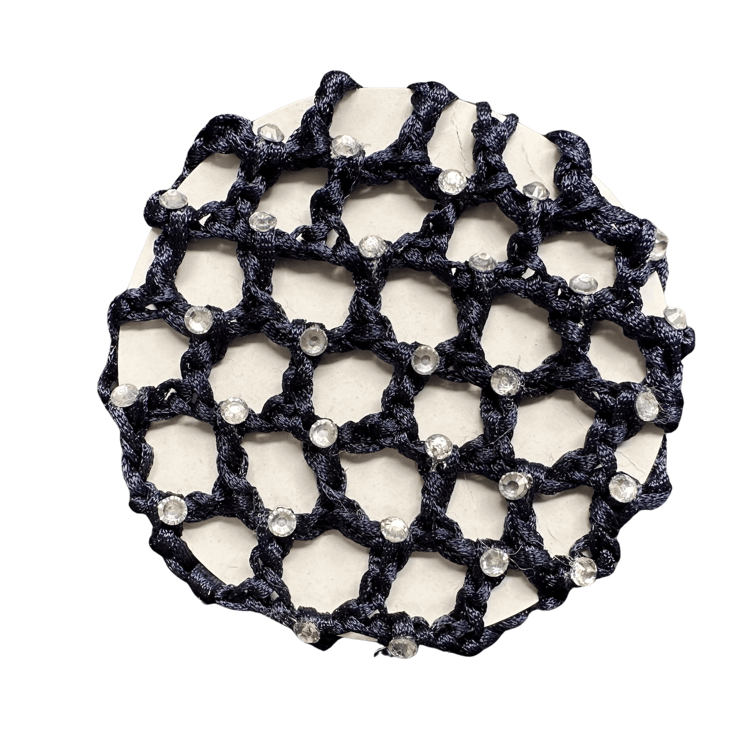 Crocheted Hair Bun Net - with Diamantes