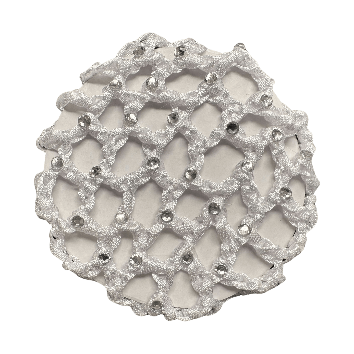 Crocheted Hair Bun Net - with Diamantes
