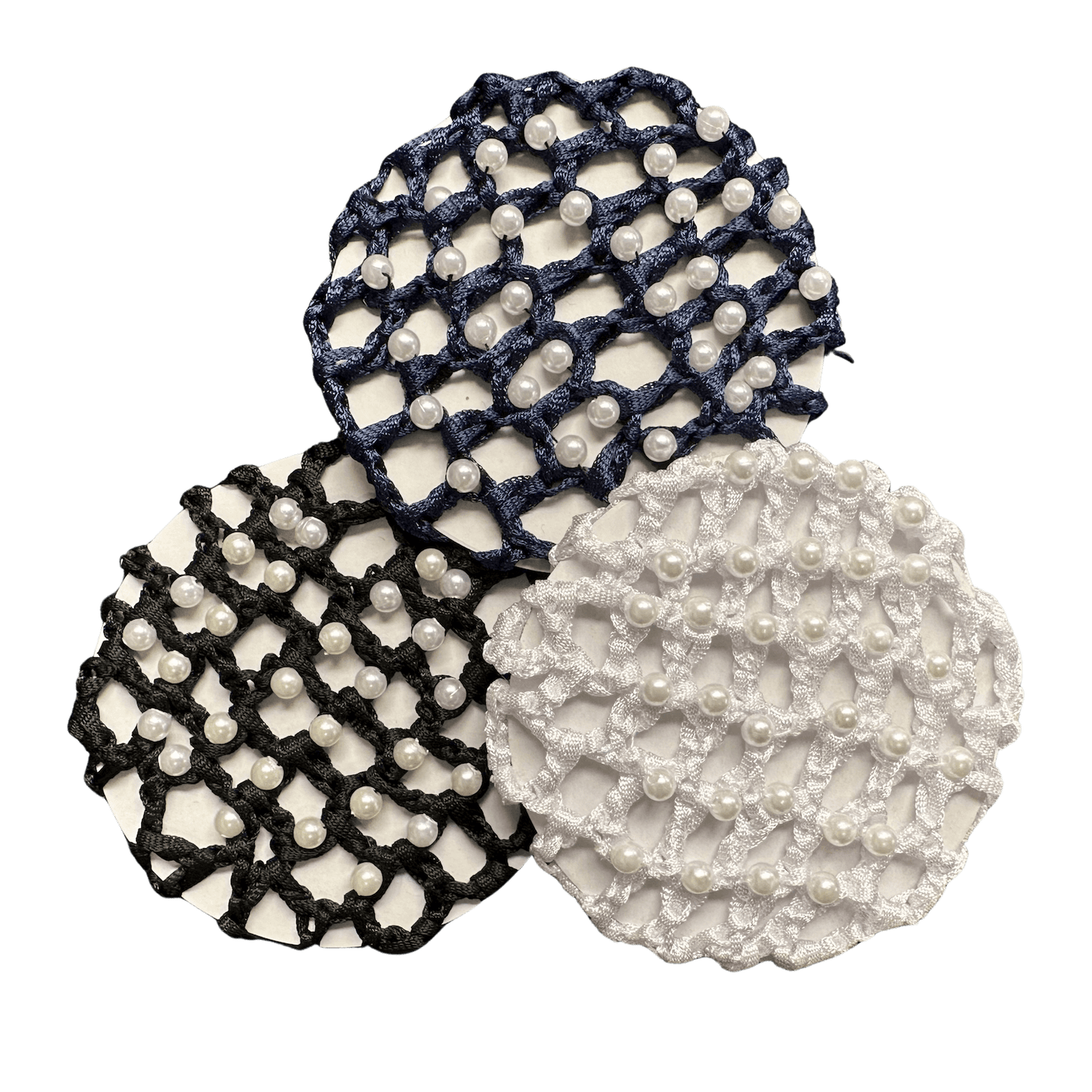Crocheted Hair Bun Net - with Pearls