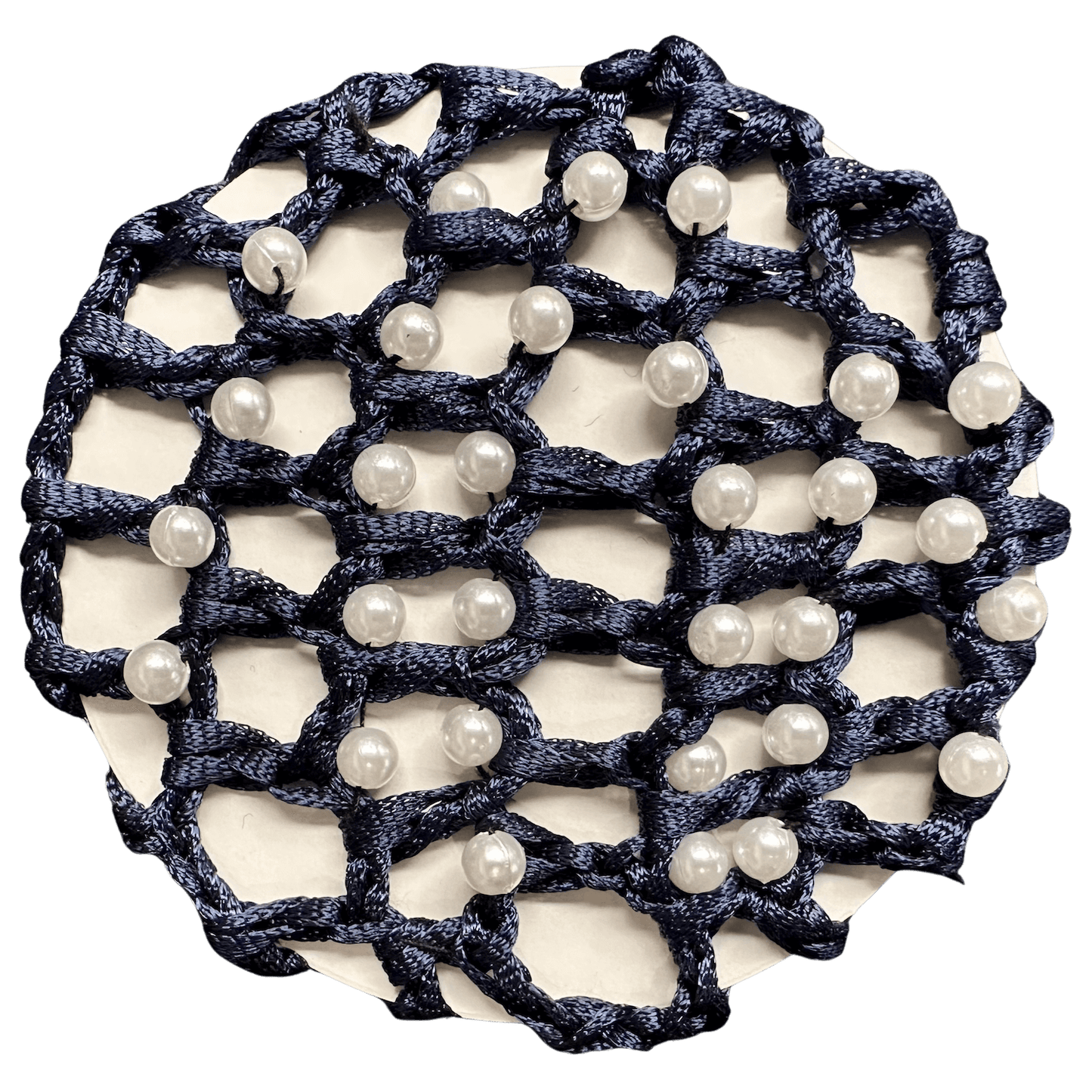 Crocheted Hair Bun Net - with Pearls