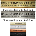 Slide-In Stable or Office Plate