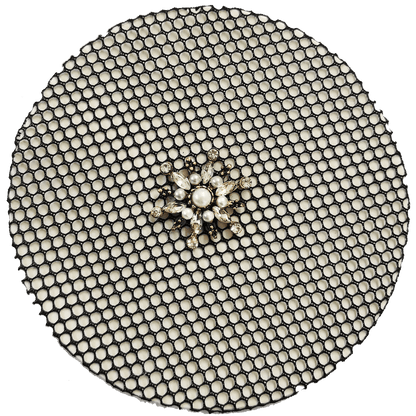 Nylon Hair Bun Net - with Diamante Floret