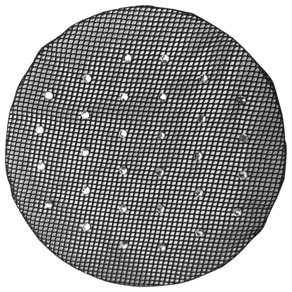 Nylon Hair Bun Net - with Diamantes