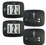 Hamag™ Pony Leather Bridle Number Holders (Pair) with P