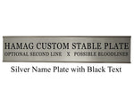 Slide-In Stable or Office Plate