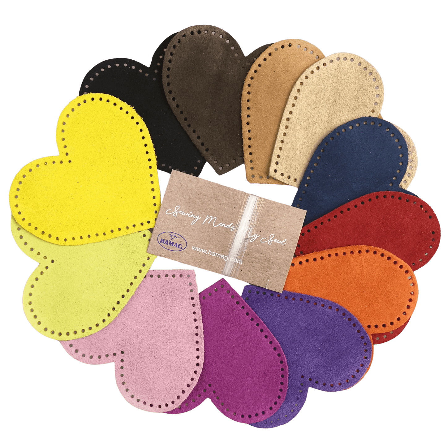 Heart Shaped Suede Leather Elbow Patch/Embellishment