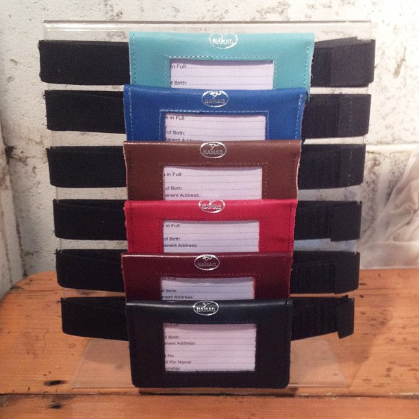 Coloured Leather Equestrian Medical Armband