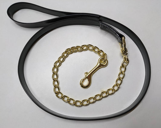 Black PVC Lead with Brass Fittings