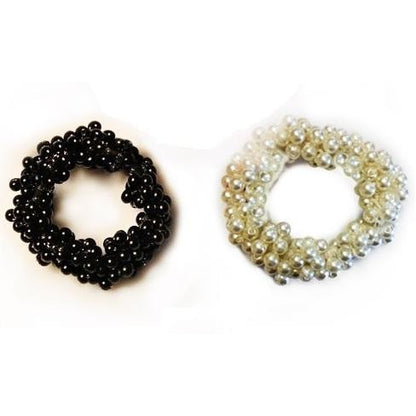 Pearl Hair Bun Scrunchie