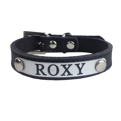 Custom Engraved Leather Dog Collar