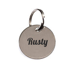 Round Disc Engraved Tag