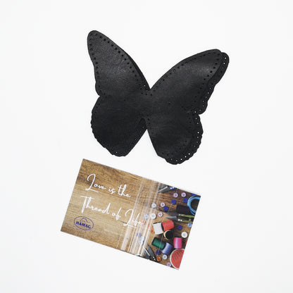 Punched Butterfly Shaped Kangaroo Leather Elbow/Knee Patches