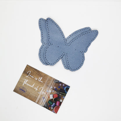 Punched Butterfly Shaped Kangaroo Leather Elbow/Knee Patches