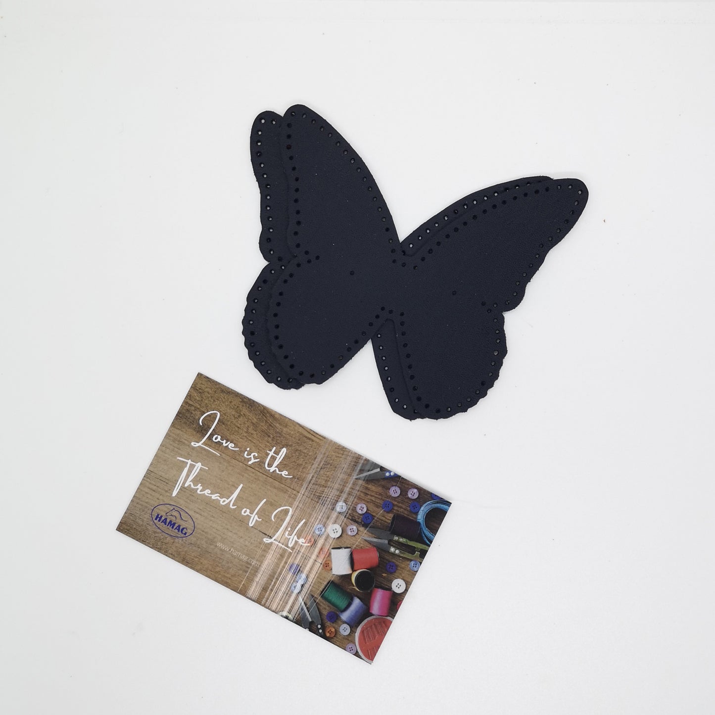Punched Butterfly Shaped Kangaroo Leather Elbow/Knee Patches