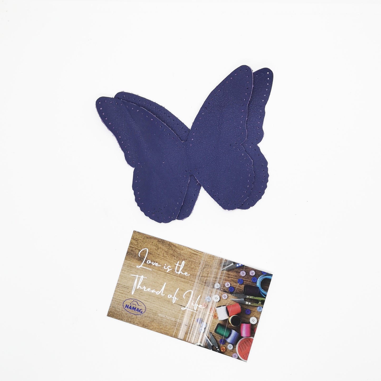 Punched Butterfly Shaped Kangaroo Leather Elbow/Knee Patches