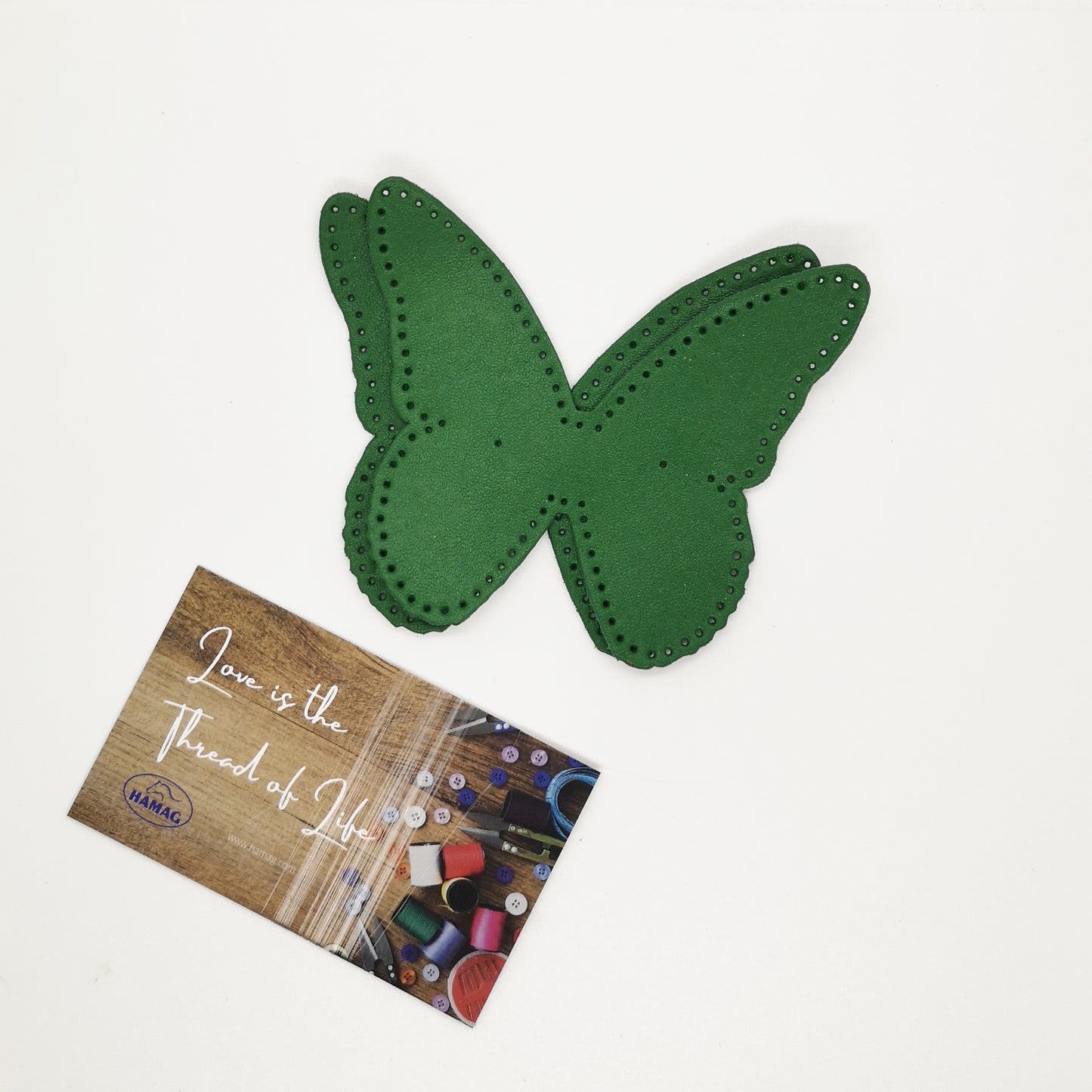 Punched Butterfly Shaped Kangaroo Leather Elbow/Knee Patches