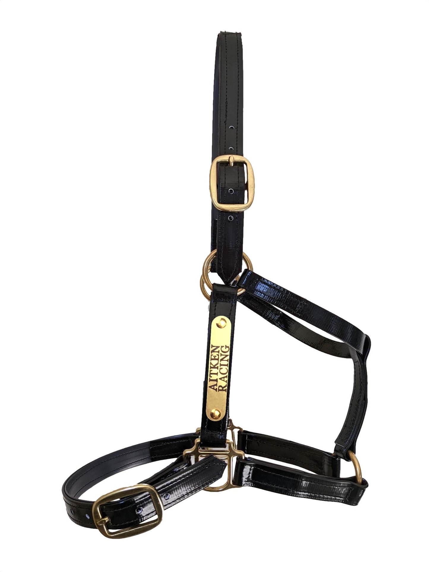 Custom PVC Halter with Engraved Horse Nameplate
