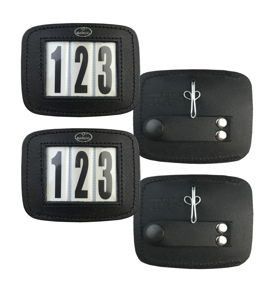 Hamag™ Pony Leather Bridle Number Holders (Pair)