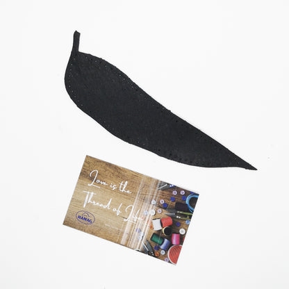 Punched Leaf Shaped Kangaroo Leather Elbow/Knee Patches