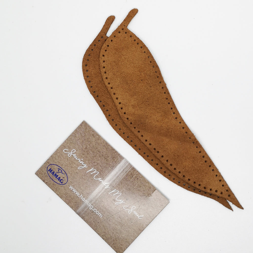 Leaf Shaped Suede Leather Elbow Patch/Embellishment