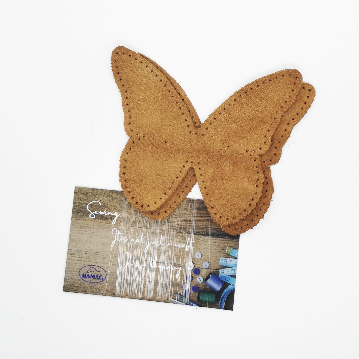 Butterfly Shaped Suede Leather Elbow Patch/Embellishment