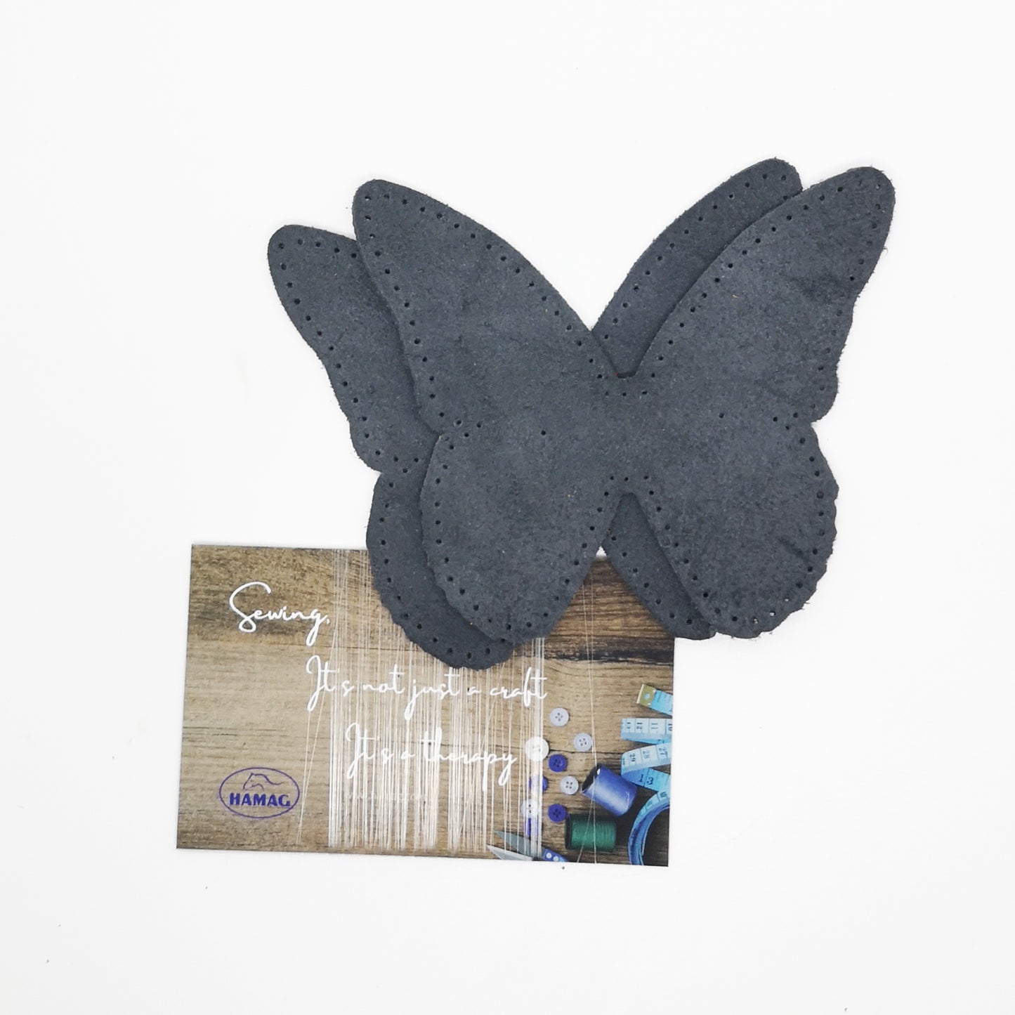 Butterfly Shaped Suede Leather Elbow Patch/Embellishment