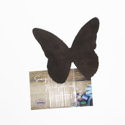 Butterfly Shaped Suede Leather Elbow Patch/Embellishment