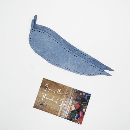 Punched Leaf Shaped Kangaroo Leather Elbow/Knee Patches