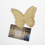 Butterfly Shaped Suede Leather Elbow Patch/Embellishment