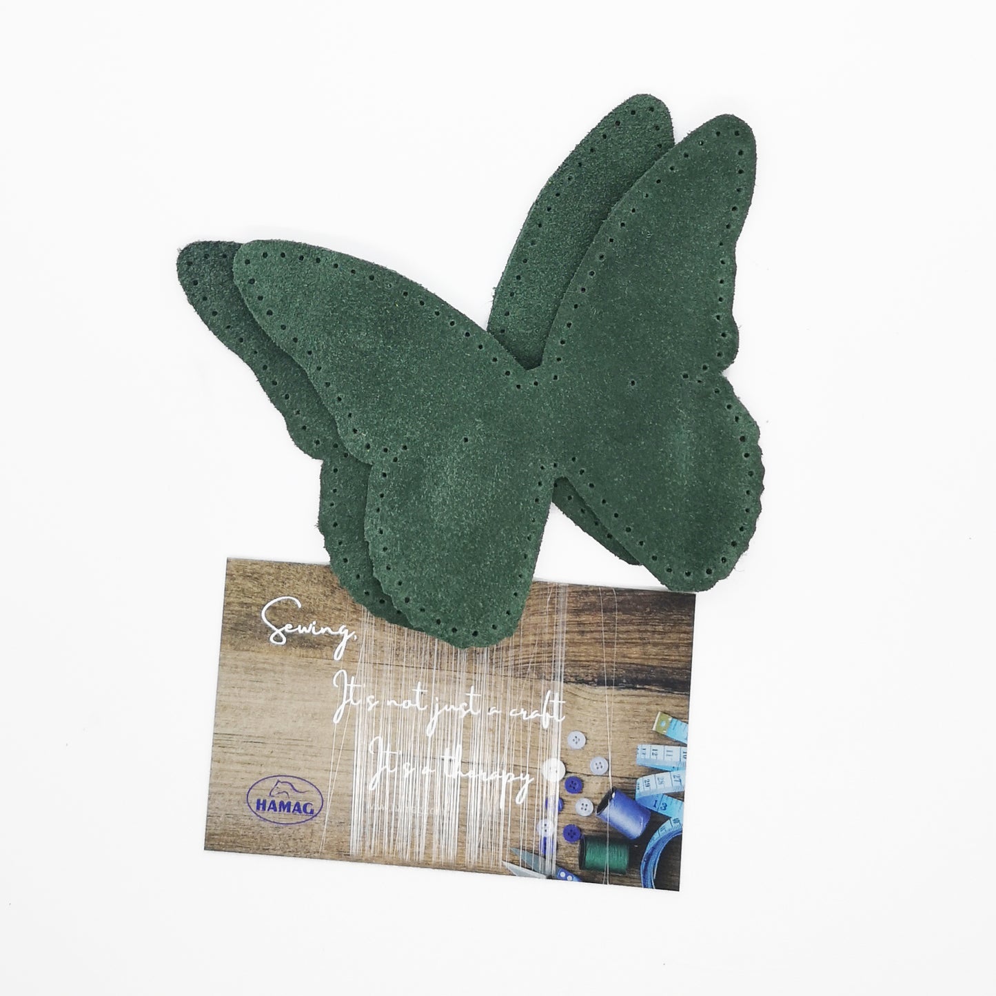Butterfly Shaped Suede Leather Elbow Patch/Embellishment