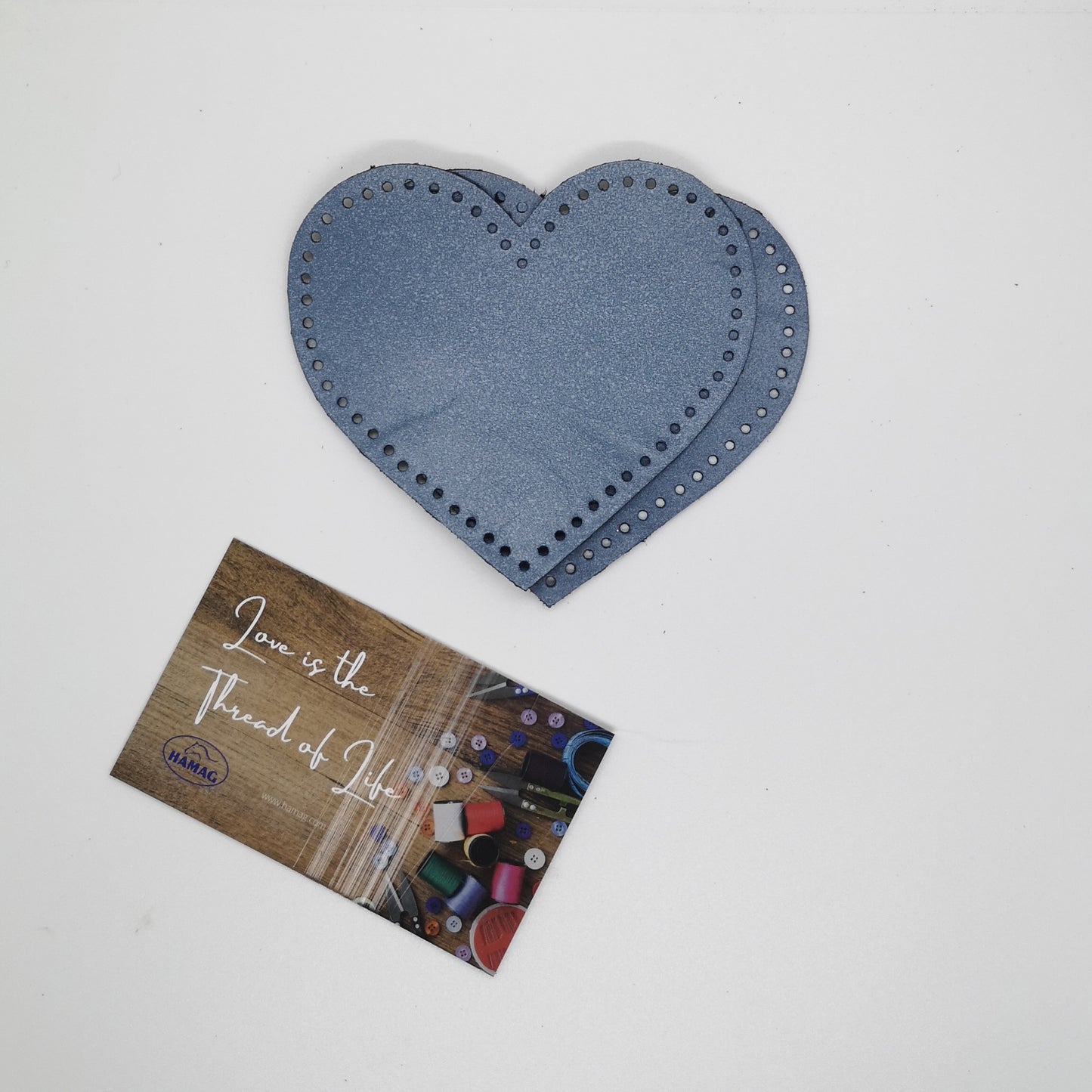 Punched Heart Shaped Kangaroo Leather Elbow/Knee Patches
