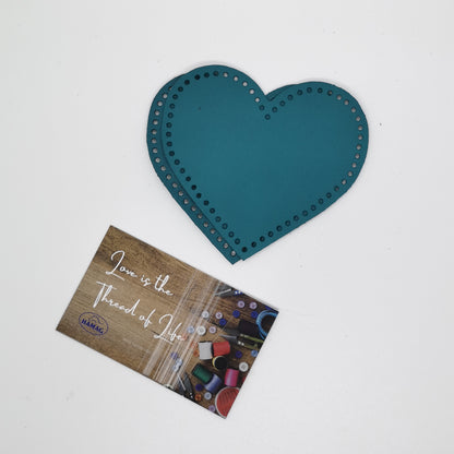 Punched Heart Shaped Kangaroo Leather Elbow/Knee Patches