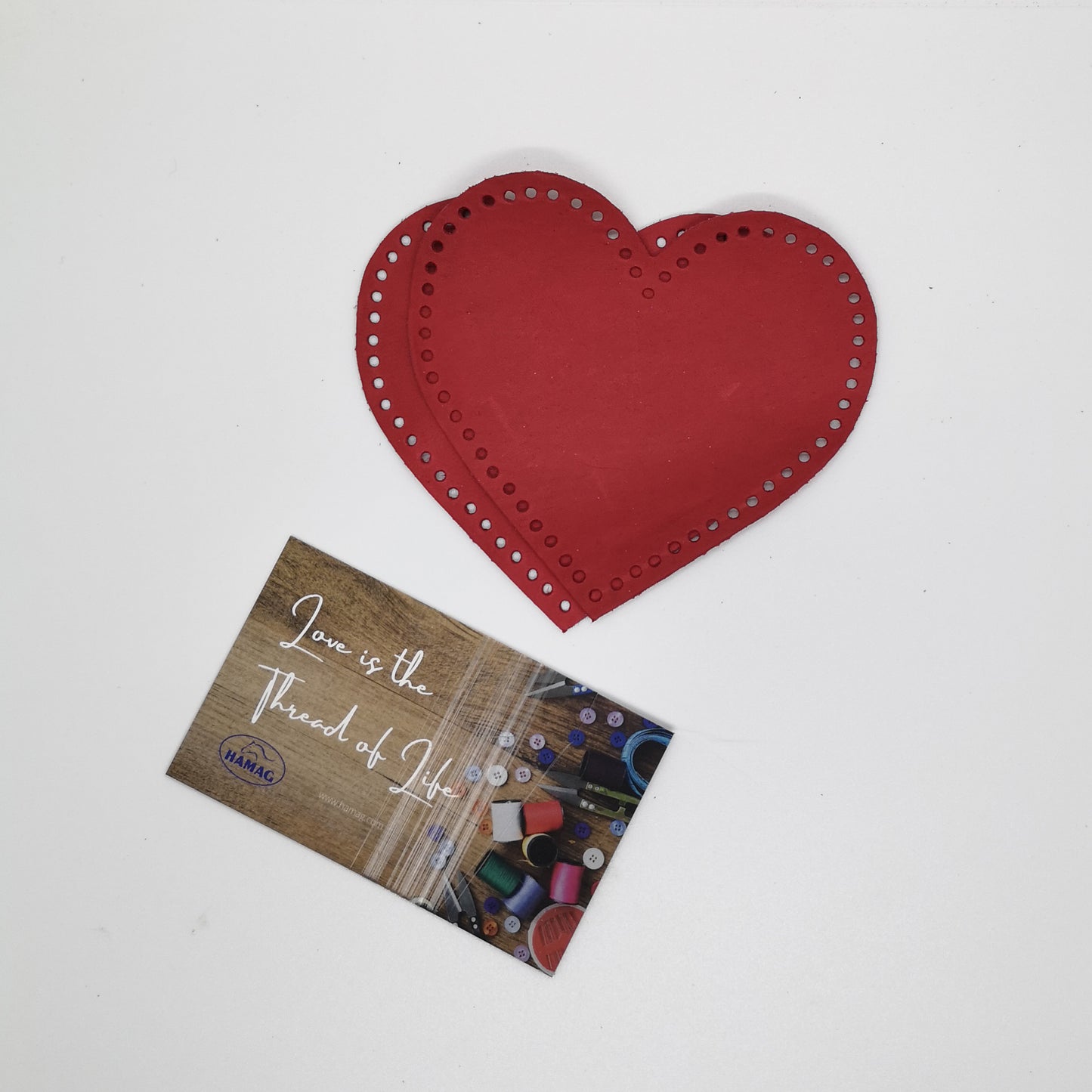 Punched Heart Shaped Kangaroo Leather Elbow/Knee Patches