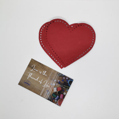 Punched Heart Shaped Kangaroo Leather Elbow/Knee Patches
