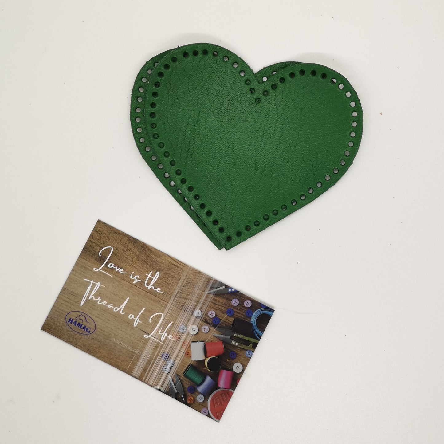 Punched Heart Shaped Kangaroo Leather Elbow/Knee Patches