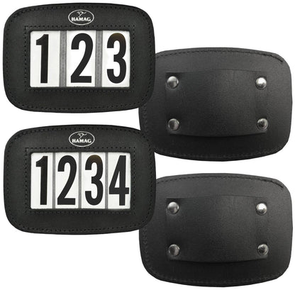 Hamag™ Leather Halter Number Holders (Pair)