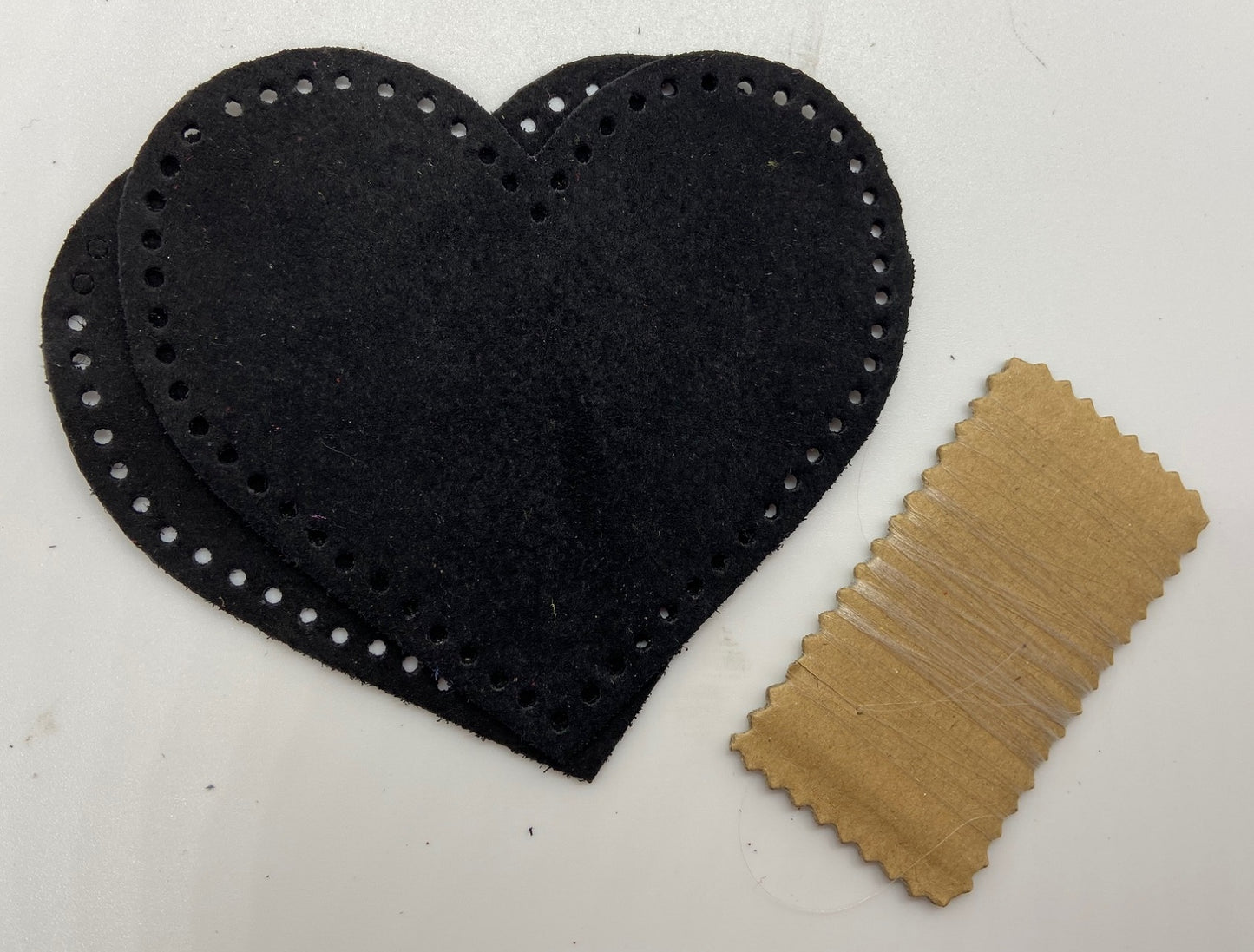Heart Shaped Suede Leather Elbow Patch/Embellishment