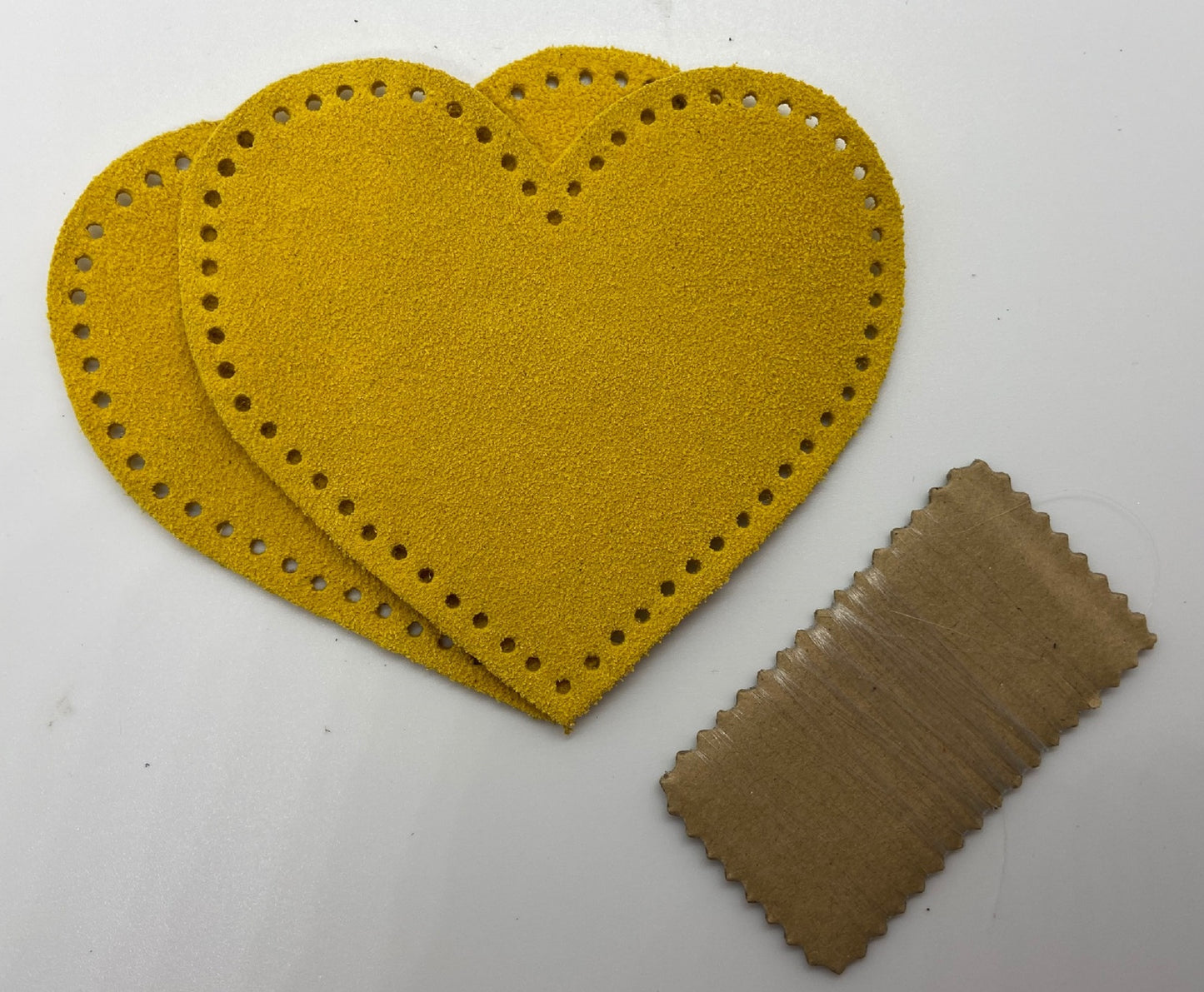 Heart Shaped Suede Leather Elbow Patch/Embellishment