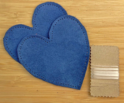 Heart Shaped Suede Leather Elbow Patch/Embellishment