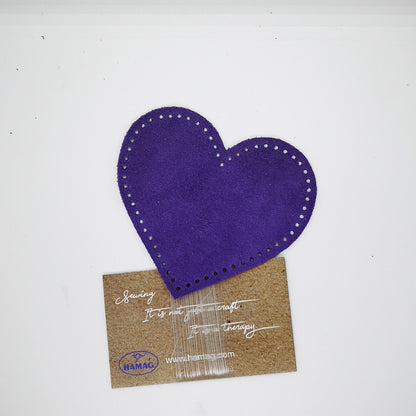 Heart Shaped Suede Leather Elbow Patch/Embellishment
