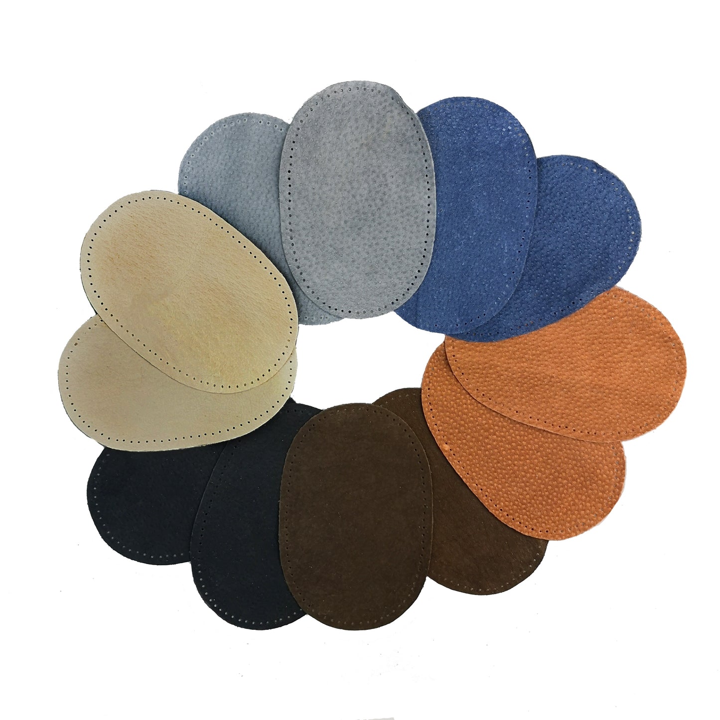 Pigskin Leather Hand punched Elbow/Knee Patches