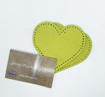 Heart Shaped Suede Leather Elbow Patch/Embellishment