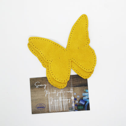 Butterfly Shaped Suede Leather Elbow Patch/Embellishment