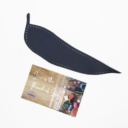 Punched Leaf Shaped Kangaroo Leather Elbow/Knee Patches